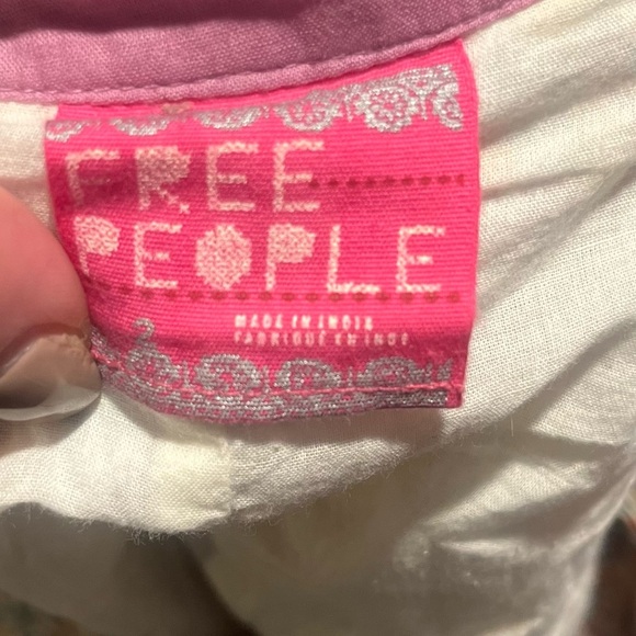 Free people button up and lined mini skirt floral xs or size 2 - Picture 4 of 4